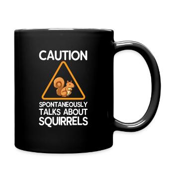 Écureuils - Mug uni - noir - Droite