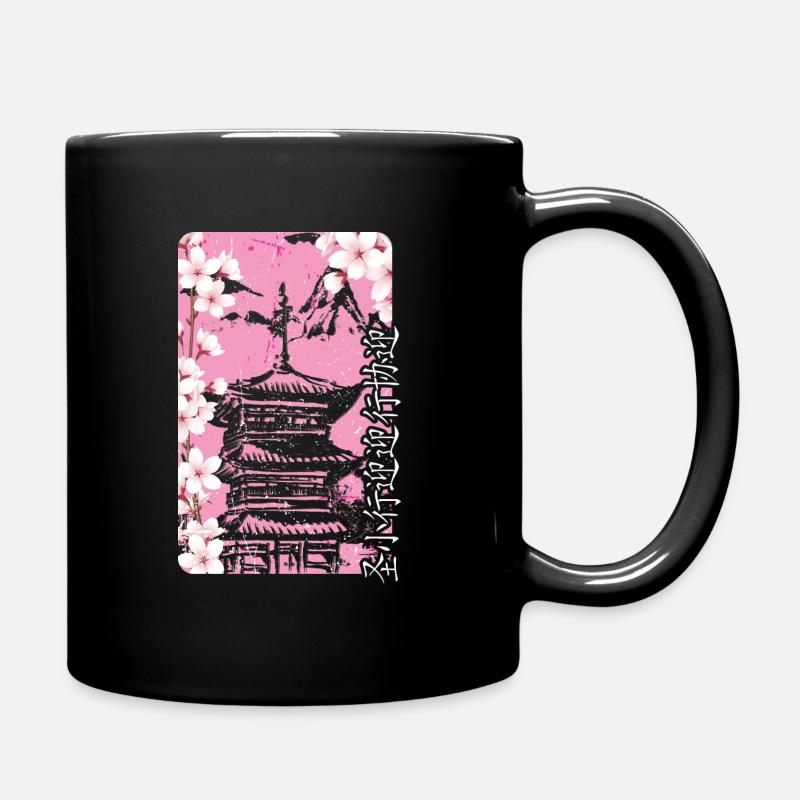 Japon Printemps Sakura - Mug uni - noir