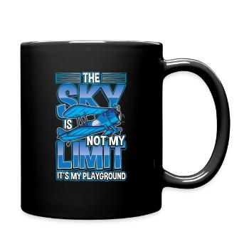 Le ciel n'est pas ma limite c'est mon terrain de jeu - Mug uni - noir - Droite