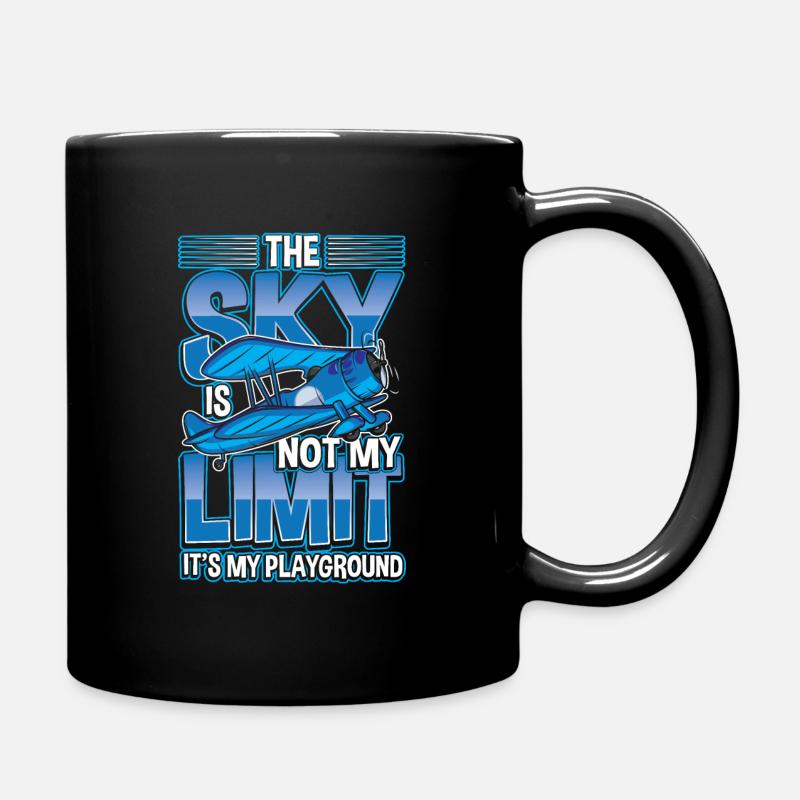 The sky is not my limit it's my playground - Tasse einfarbig - Schwarz