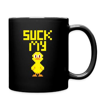 Suck my duck (w. standing duck) - Mug uni - noir - Droite