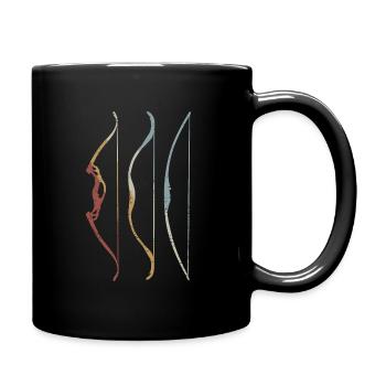 Archery Retro Style Vintage - Full Colour Mug - black - Right