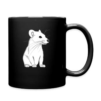 Furet espiègle - Mug uni - noir - Droite