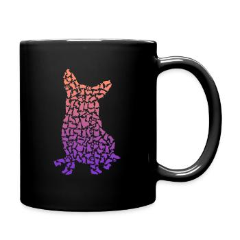 Welsh Corgi Dog Propriétaire de chien Welsh Corgi - Mug uni - noir - Droite