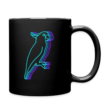 Cockatoo Vintage Cockatoos Women Bird Parrot - Full Colour Mug - black - Right