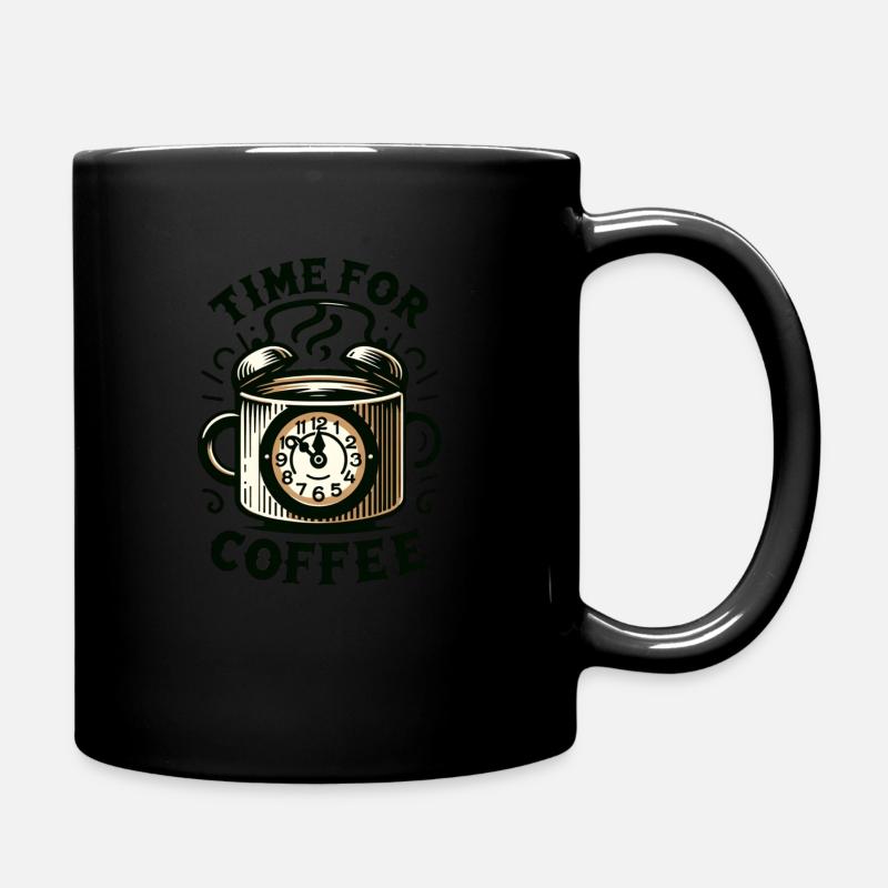 Time for coffee - Full Colour Mug - black