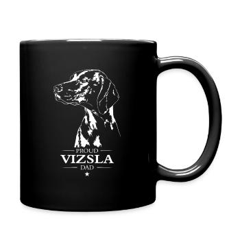 Vizsla Dad Hunde Hund Magyar Vizsla Wilsigns - Tasse einfarbig - Schwarz - Rechts