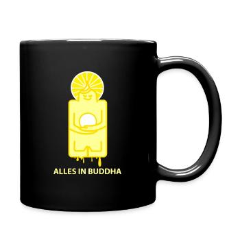 Alles in Butter - Tasse einfarbig - Schwarz - Rechts