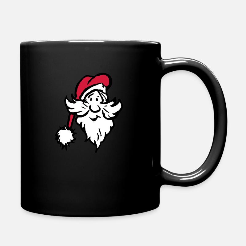 Weihnachtsmann-Ikone - Tasse einfarbig - Schwarz