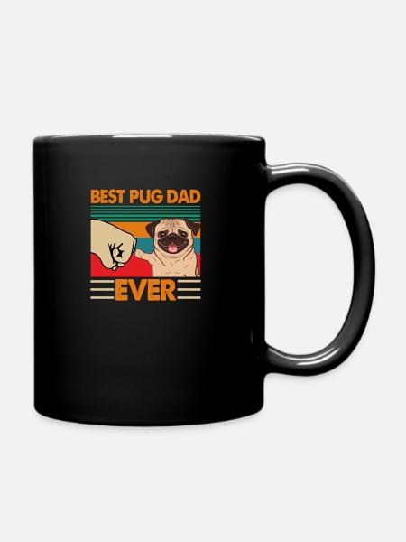 Meilleur Pug Dad Ever - Mug uni - noir