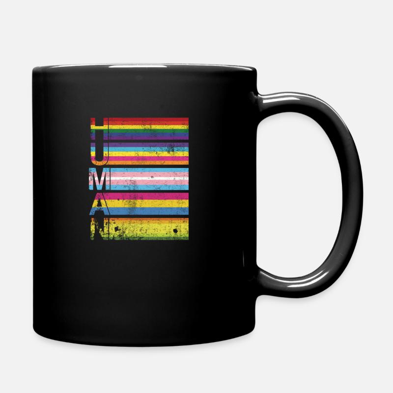 Human Gay Pride - Full Colour Mug - black