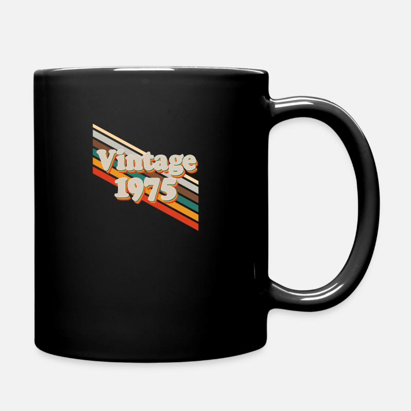 Retro Vintage 1975 - Full Colour Mug - black