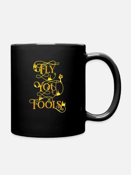 fly you fools - Full Colour Mug - black