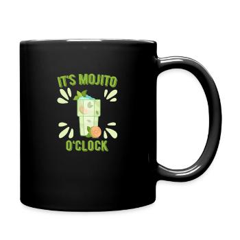 Mojito Cocktail Long Drinks Summer Alcohol Party - Full Colour Mug - black - Right