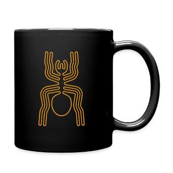 Spinnen Nazca - Tasse einfarbig - Schwarz - Rechts