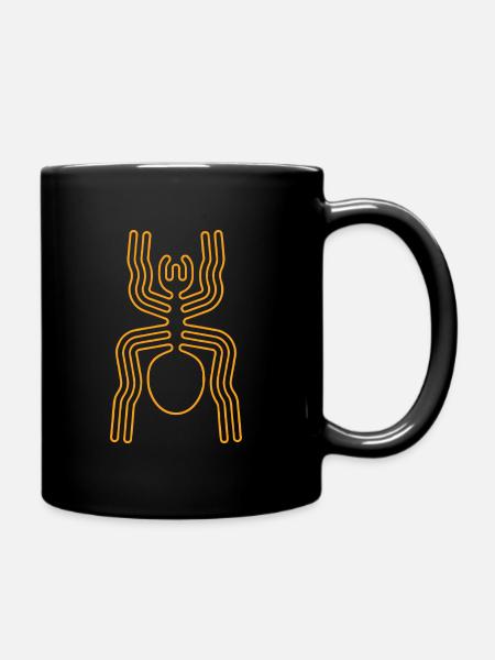 Spinnen Nazca - Tasse einfarbig - Schwarz