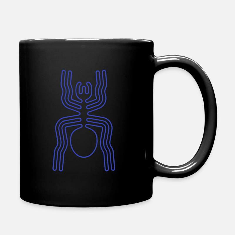 Araignée Nazca Bleu - Mug uni - noir