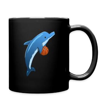 Basketball-Sport-Delphin Delphin - Tasse einfarbig - Schwarz - Rechts