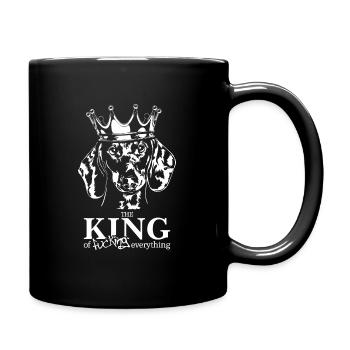 DACHSHUND DACHSHUND Roi de tout chien Wilsigns - Mug uni - noir - Droite