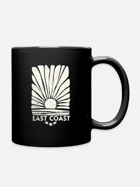 Sonnenaufgang an der Ostküste - Tasse einfarbig - Schwarz