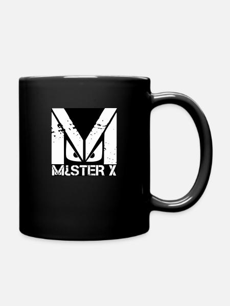 MR X only M negative - Full Colour Mug - black
