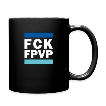 FCK FPVP Türkis Blau Hell - Tasse einfarbig - Schwarz - Rechts