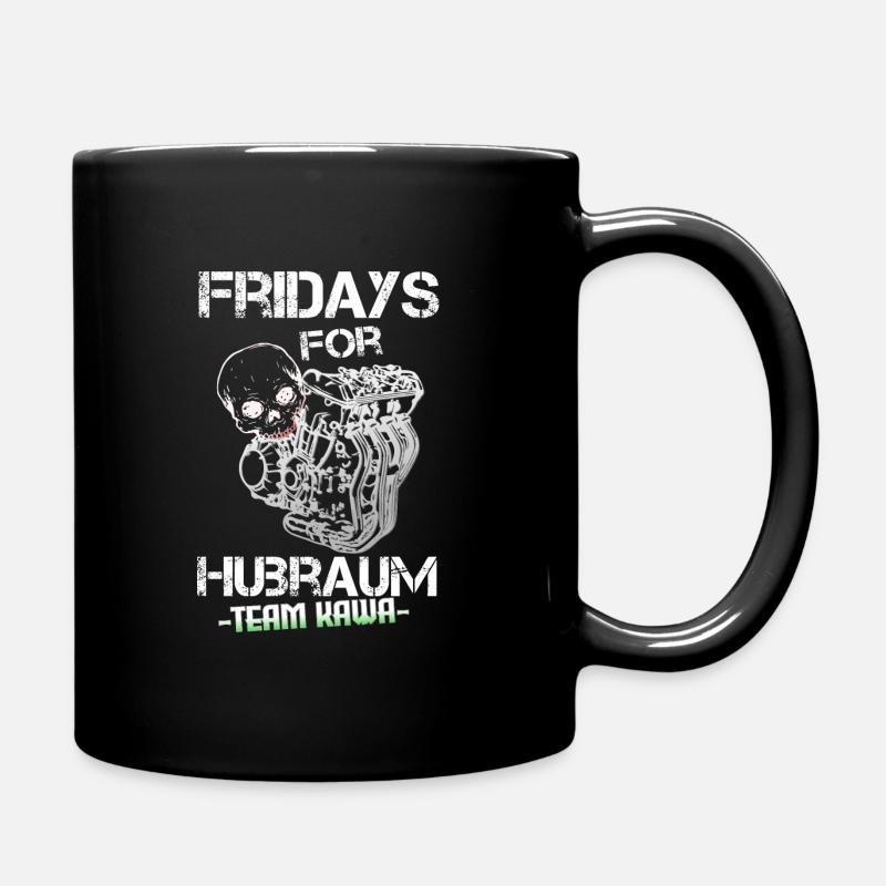Fridays for displacement, white, Team Kawa - Full Colour Mug - black