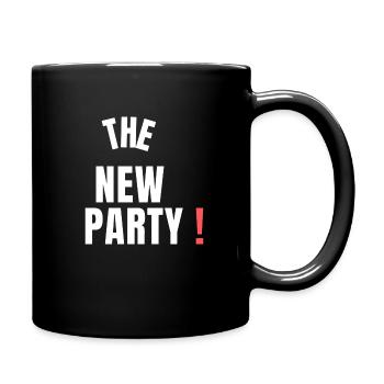 the new party - Mug uni - noir - Droite