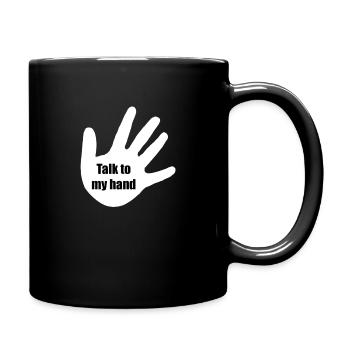 talktomyhand - Mug uni - noir - Droite