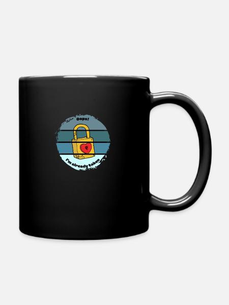 Oups, je suis déjà pris - Mug uni - noir