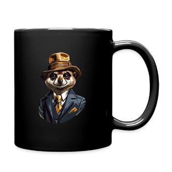 Surikat Gangster Old School - Mug uni - noir - Droite