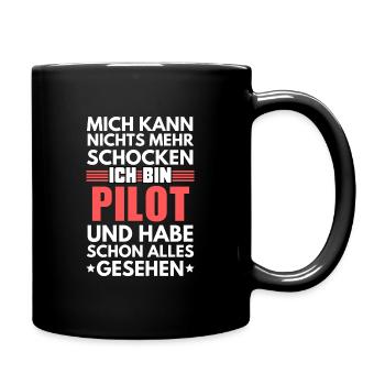 Pilote inébranlable - Mug uni - noir - Droite