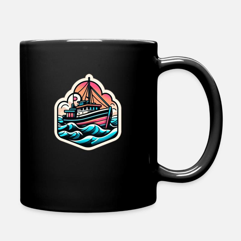 Bateau Pastel Dream - Mug uni - noir
