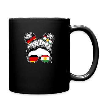 Kurden Deutschland Kurdistan - Tasse einfarbig - Schwarz - Rechts
