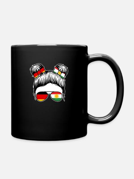 Kurden Deutschland Kurdistan - Tasse einfarbig - Schwarz