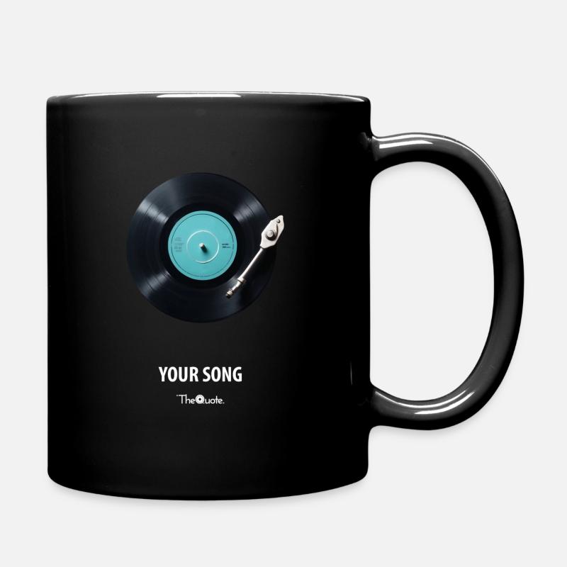 Dein Song - Tasse einfarbig - Schwarz