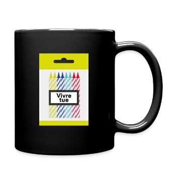 Vivre tue - Mug uni - noir - Droite