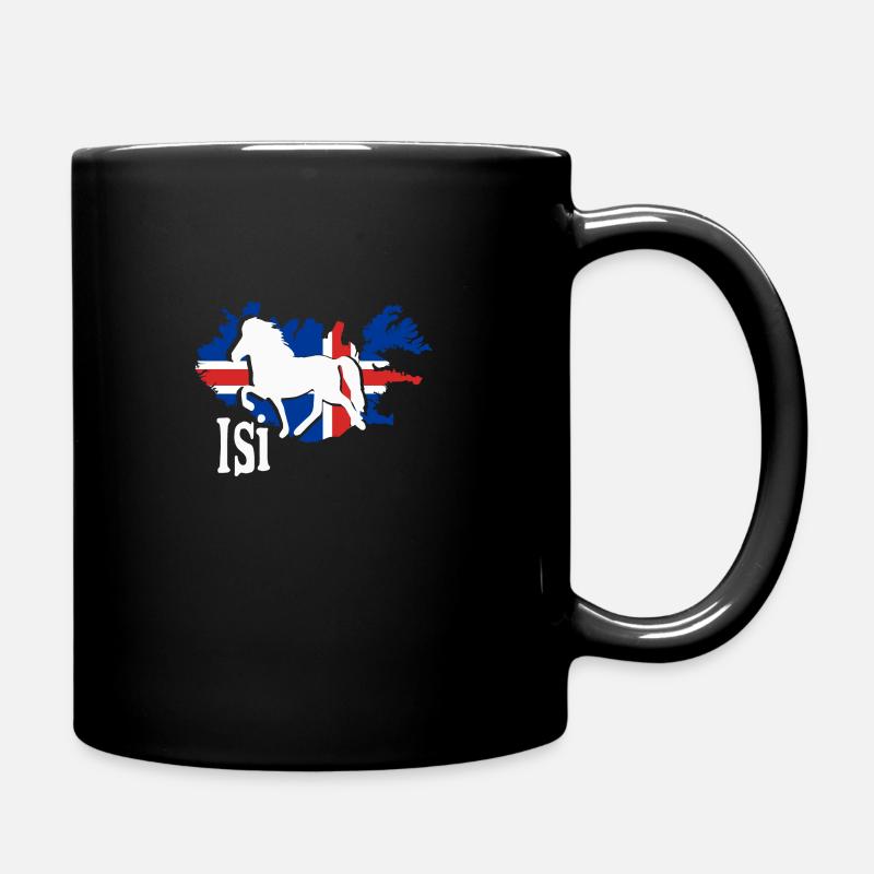 Icelandic Horse : cheval hippocampe Pony Merch - Mug uni - noir