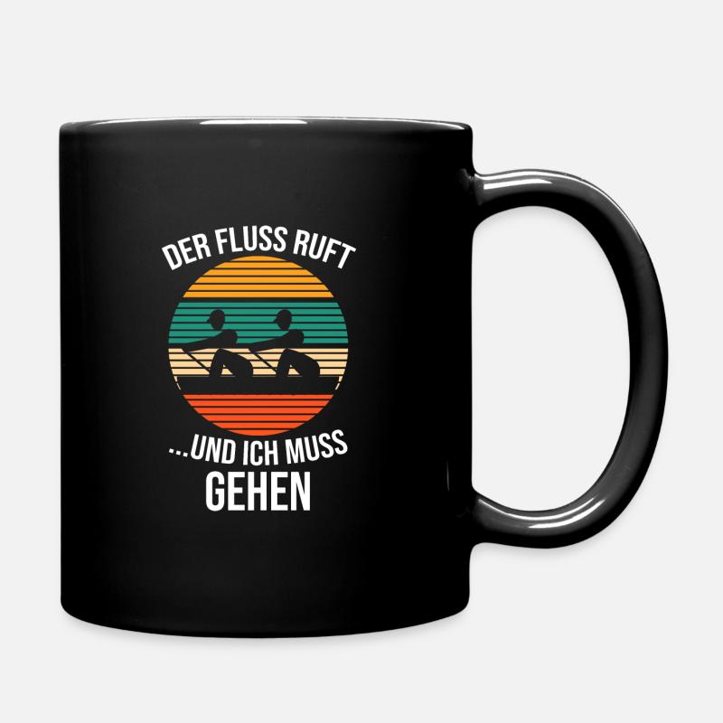Rudern Ruderer Ruder Geschenk - Tasse einfarbig - Schwarz