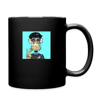 singe avec style par draven66 - Mug uni - noir - Droite