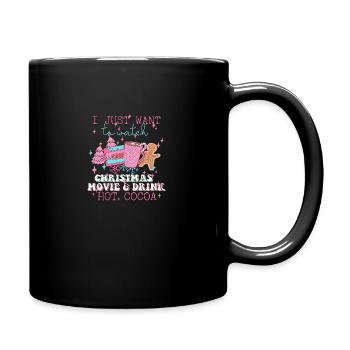 Christmas, gingerbread, coffee and biscuits. - Full Colour Mug - black - Right