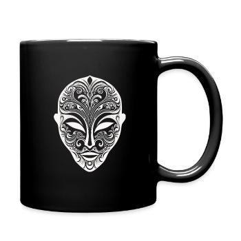 Yoga mask spiritual - Mug uni - noir - Droite