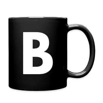 B - Tasse einfarbig - Schwarz - Rechts