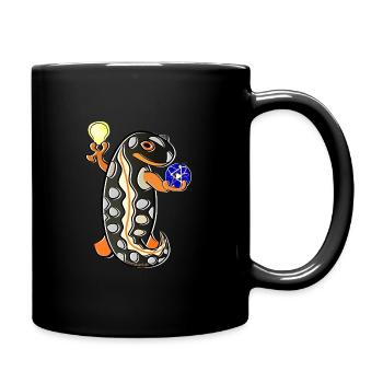 Kurdischer Bergbachmolch - Tasse einfarbig - Schwarz - Rechts