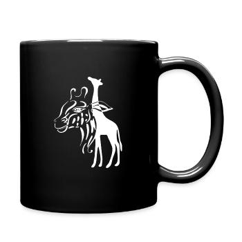 giraffes - Full Colour Mug - black - Right