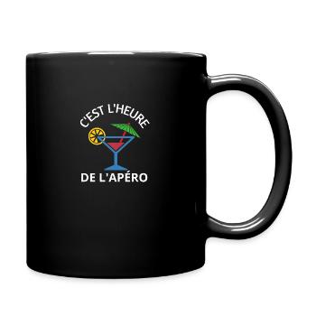 C'est l'heure de l'apéro - Mug uni - noir - Droite