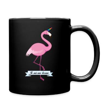 I'm a licorn - Full Colour Mug - black - Right