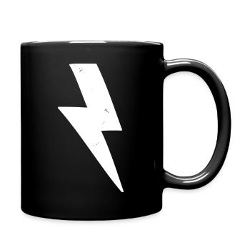 White flash - Full Colour Mug - black - Right