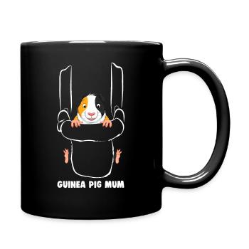 Guinea Pig mum - Tasse einfarbig - Schwarz - Rechts