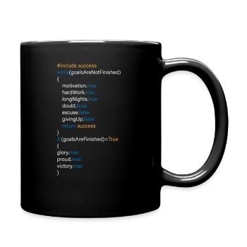 Success - Tasse einfarbig - Schwarz - Rechts